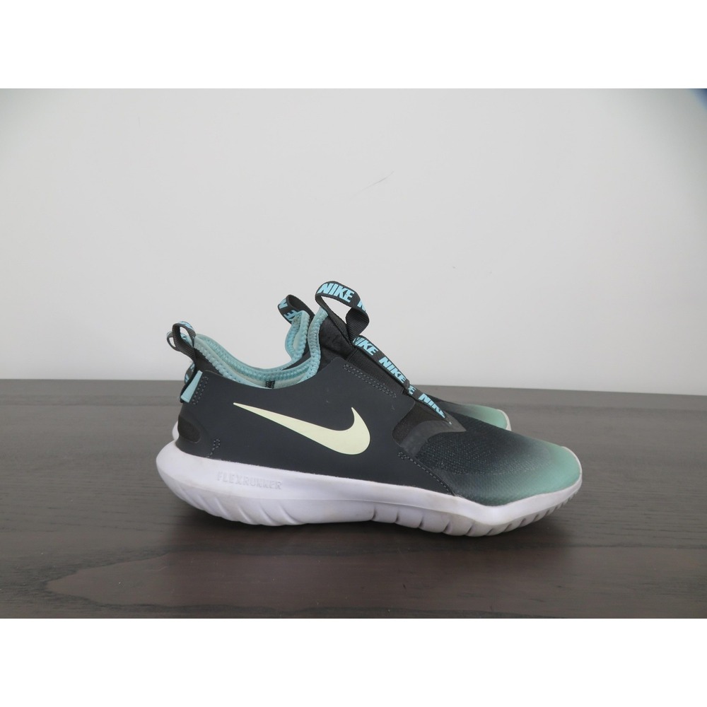 Nike Flex Runner Shoes Womens 8 Youth 6.5 Slip On Running Sneakers AT4662-021